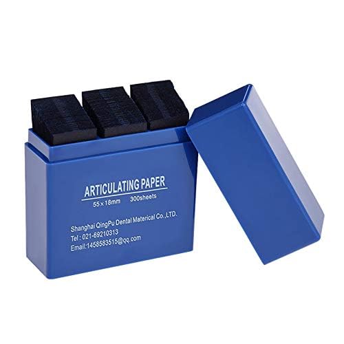 Garvee Strisce di carta occlusale professionale per laboratorio odontoiatrico 300 fogli blu