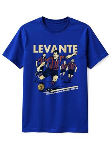 Friking Camisetas Orgánicas Unisex Levante 1 División L589 Color Royal Talla 2XL