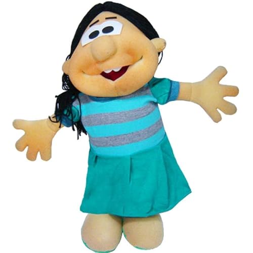 Fantoche de Corpo Inteiro - Espuma - Menina - 100% Artesanal - Multicolorido