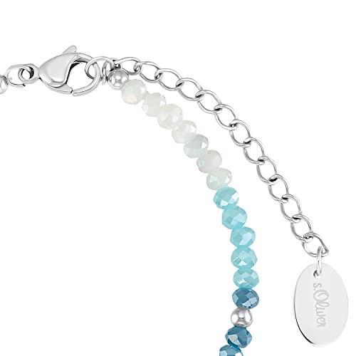 s.Oliver Armband 925 Sterling Silber/Edelstahl für Damen, Armschmuck, Motiv, Kommt in Schmuck Geschenk Box – Ansicht 3
