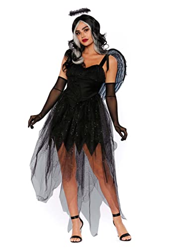Dreamgirl Women's Fallen Angel Costume Large Black