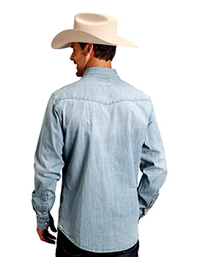 Long-Sleeved Denim Shirt2
