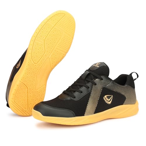 Image of PRO KVH Ultimate Performance: Non-Marking Badminton Shoes for Men & Women - Lightweight, Breathable, Anti-Skid Design for Maximum Agility & Comfort 05 UK /IND