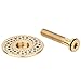 2pcs Gold Stem Hat, Headset Hat with Fork Expander Stem Top Hats with Screw Set(Gold) and Spare Parts Headset Set Gold