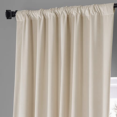 HPD Half Price Drapes Signature Plush Velvet Blackout Curtains for Bedroom (1 Panel) - Image 4