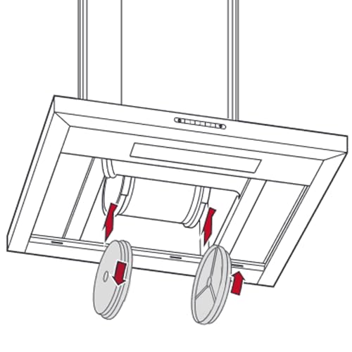 Filtre à charbon type CF110 lot de 2 pour hotte électrique - 3