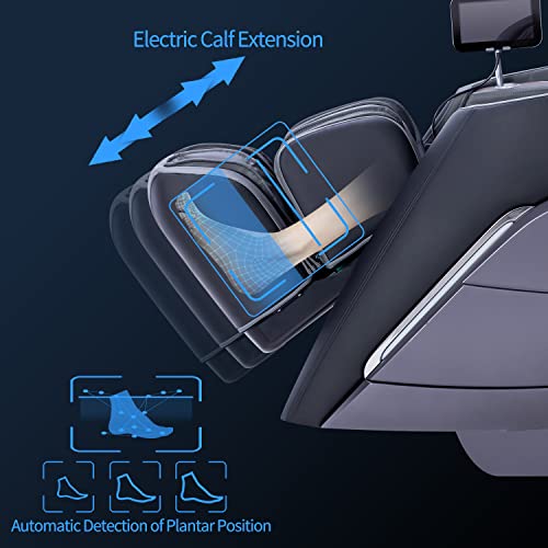 2023 A710 4D Massage Chair Recliner, Zero Gravity Shiatsu Massager With Ai Voice Control, Sl Track, Heating, Touch Screen, Quick Access Buttons (Black) 2 #TOP2