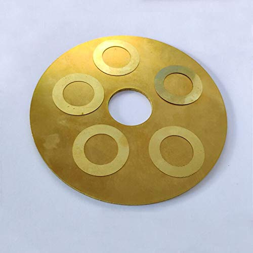 WSHR-68958 10pcs M28 Ultra-Thin Flat Washers Gaskets Brass Washer Gasket 42mm-44mm Outer Dia 1.2mm-2mm Thickness - (Inner Dia: M28x43mmx1.2mm)