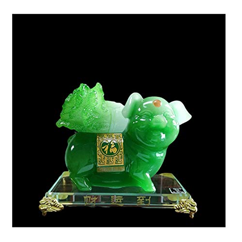 Décorations intérieures de voiture cochon du zodiaque avec base