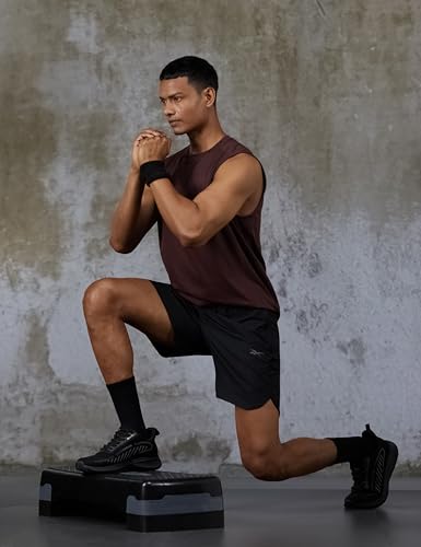 Image of Reebok Men's Polyester Blend Training Shorts - Durable Breathable Gym Shorts for Men | Sports Shorts for Men | Workout Fitness Shorts - Non-Restrictive with Pockets