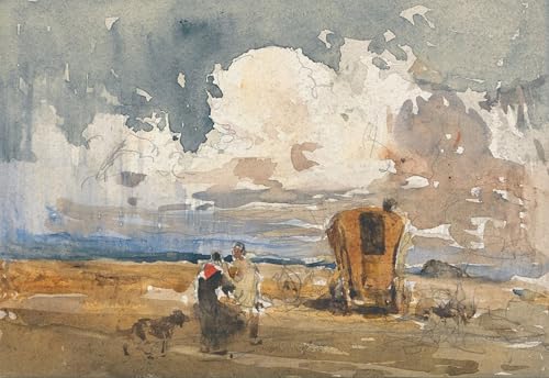 Peinture pour la decoration de la chambre paysage nordique David Cox tableau toile 60x90cm