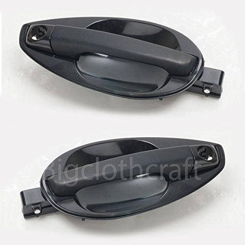 Genuine Outside Chrome Door Handle Catch (unpainted) LH & RH Set For 2003-2008 Hyundai Tiburon Coupe (826502C000 & 826602C000) Left (Driver) & Right (Passenger) side