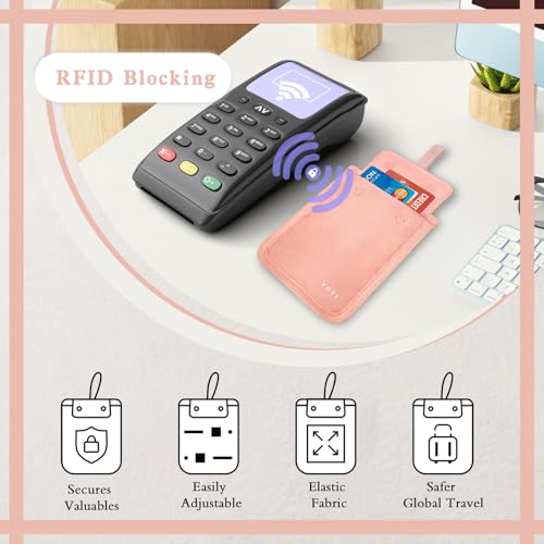 Image of YOYI YOYI Bra Wallet with Hidden Money Pouch & Secret Stash Pocket, Includes Neck Strap,RFID Blocking fabric for Secure Storage of Cash, Cards, & Valuables - Ideal for Travel & Daily Use