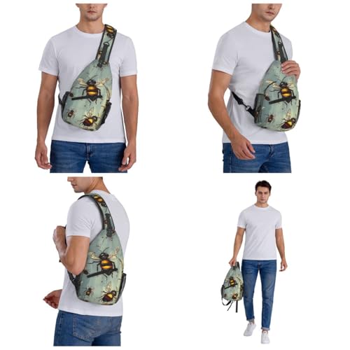 Bolso Cruzado tipo Sling para Mujer y Hombre Negro miniatura 6