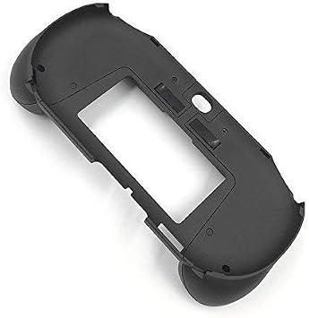 New Matte Non-Slip Hand Grip Handle Joypad Stand Case Holder with L2 R2 Trigger Button for PSV 2000 PS VITA 2000 Game Console-Black.