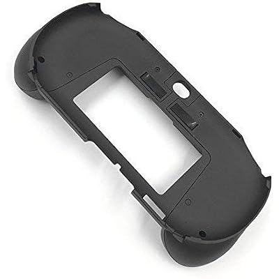 New Matte Non-Slip Hand Grip Handle Joypad Stand Case Holder with L2 R2 Trigger Button for PSV 2000 PS VITA 2000 Game Console-Black.