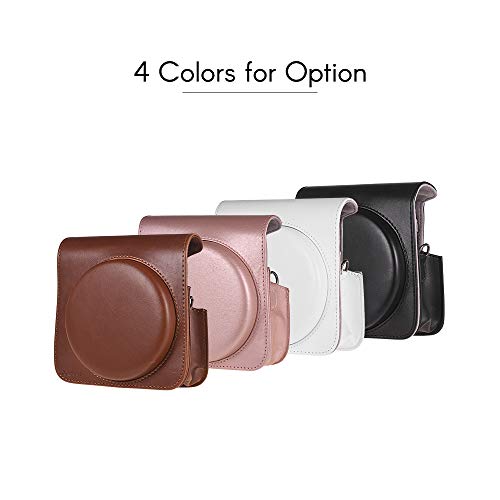 Docooler Andoer Estojo Protetor Bolsa De Couro Pu Com Alça Ajustável Para Fujifilm Instax Quadrado S