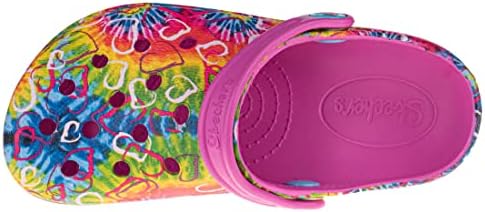 Skechers Kids Girls Heart Charmer-Hyper Groove Clog, Multi, 11 Big Kid | Image 2