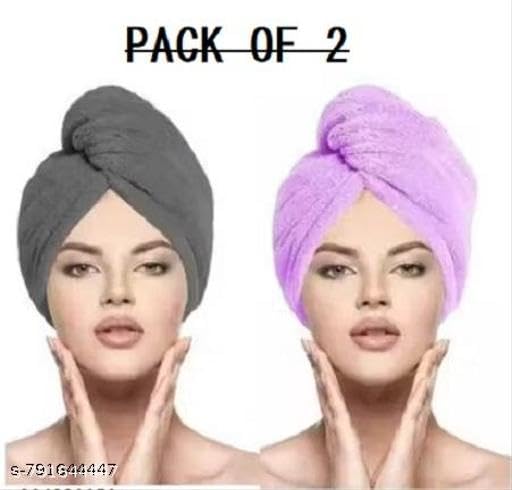 Image of Hair Towel Wrap Turban Microfiber, Hair Drying Towels Quick Dry Hair Hat Drying Shower Head Towels Wrapped Bath Cap Anti Frizz Hair Care Dryer Towel for Women Girl Wet /Long /Curly /Thick Hair