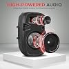 Pyle Powered Bluetooth PA Speaker Kit, Active and Passive 350W Loudspeakers with Wired Microphone, Speaker Stands, Remote Control, Portable Karaoke Machine with Bluetooth Microphone for Singing #1