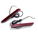 【one+lifestyle】 トヨタ 汎用 LED ファイバー リフレクター 流れる シーケンシャル ブレーキ テールランプ 流れるウィンカー機能付き 左右セット リアバンパー テールライト バックランプ 超高輝度 美発光 左右set レッド