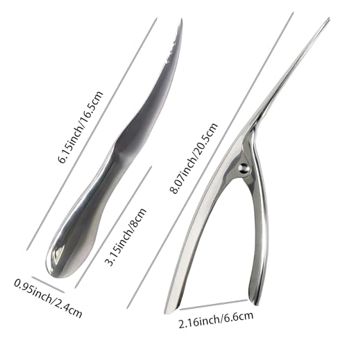 Image of 2 PCS Shrimp Deveiner Tool Shrimp Peeler,Stainless Shrimp Knife Multifunctional Shrimp Deveining Tool for Easy Shrimp Deveining (Shrimp Tools-1)