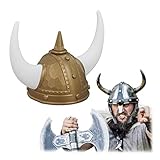 Accesorio para disfraz: con el casco de cuernos te transformarás en un auténtico vikingo guerrero