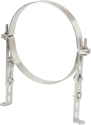 Correa de pared de ventilación ajustable, soporte de tubo de chimenea, soporte de pared ajustable resistente, para ventilación de 8 pulgadas (10