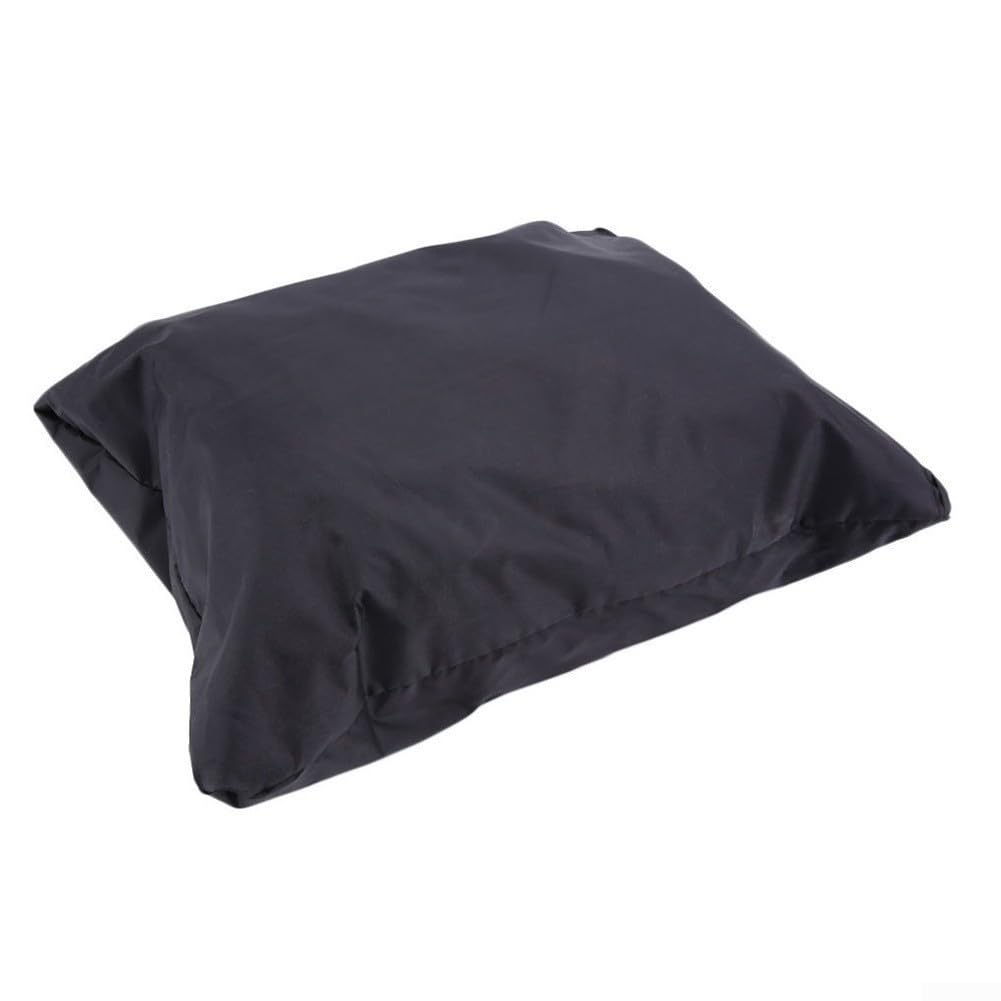 Lawn Mower Cover Heavy Duty Waterproof Oxford Fabric Protective Garden Accessory for Push and Walk Behind Mowers with Drawstring Closure Black(188x99x63.5CM)