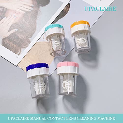 Upaclaire YXS01 2 Pcs Contacts Case Cleaner Machines, Upaclaire Daily Vision Care Manually Contact Lens Washer Cleaner Plastic thumb #5