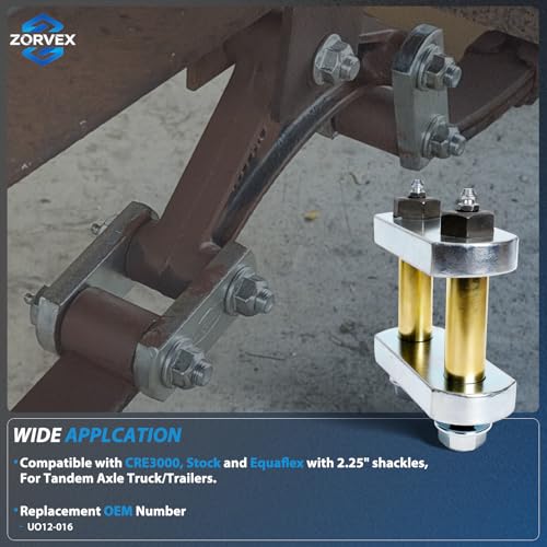 UO12-016 Heavy Duty Shackle Upgrade Kit for Tandem Axle Trailers - 2.25" Shackles, Replaces UO12-016 by Orvex - Used condition - Image 2