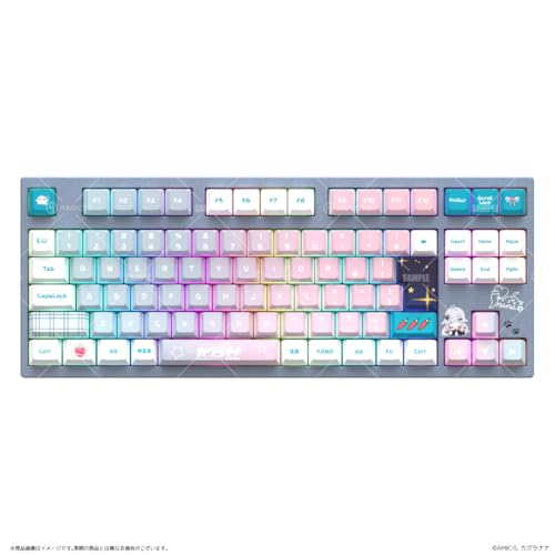 colleize カグラナナ × AMICIS ゲーミングキーボード 80HE 日本語配列 の商品画像 2