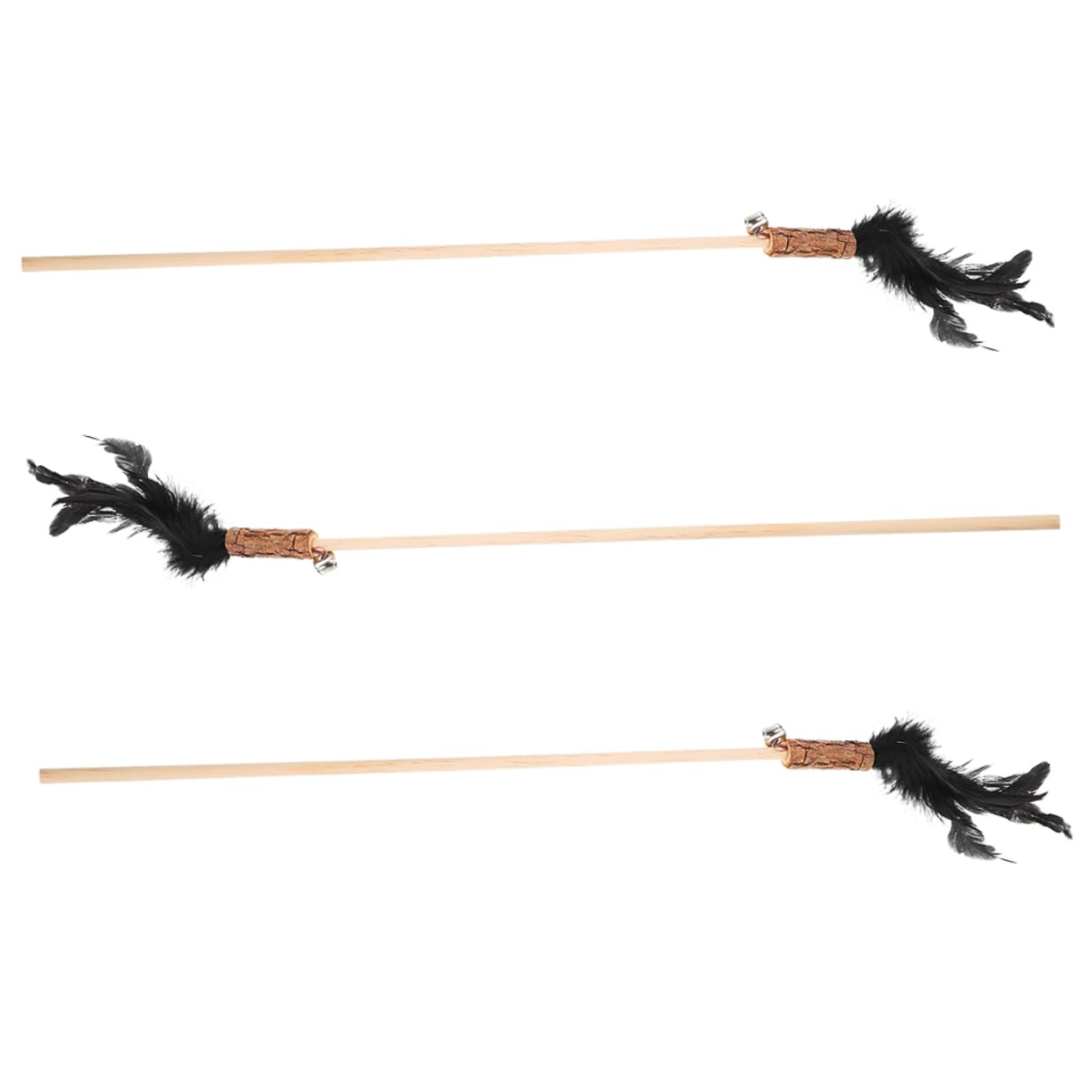 Toddmomy 15pièces Canne à Interactive pour Chats avec Plumes Jouet Amusant pour Chatons Et Chats Intérieur
