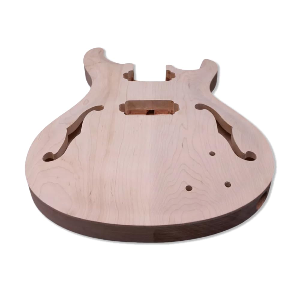 Gitarrenkörper zum Selbermachen, Mahagoni-Ahorn, halbhohl, Gitarrenkörper, E-Gitarrenteile
