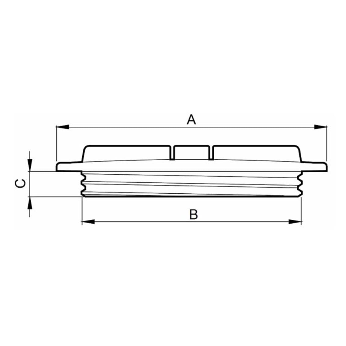 AMA Tankdeckel 350 Mm – Typ 2 Labyrinth, Doppelventil, Kunststoff, Schwarz – Für Schnelles Entleeren
