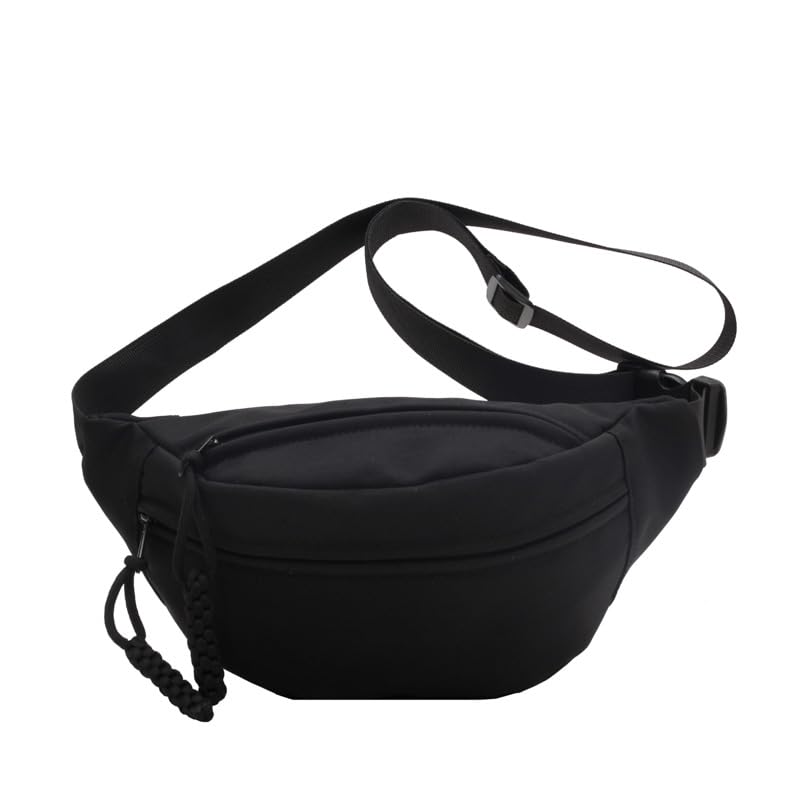 Waist Bag for Men | Stylish Side Bag | Multi-Pocket Adjustable Cross Body Fanny Pack Sling Bag for Hiking, Traveling, Camping, Outdoor Sports, Cycling (Black) Waist Bag for Men | Stylish Side Bag | Multi-Pocket Adjustable Cross Body Fanny Pack Sling Bag for Hiking, Traveling, Camping, Outdoor Sports, Cycling (Black)