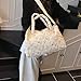 Floral Baby Diaper Bag Tote Mommy Bag Cute Cotton Diaper Bags Crossbody Baby Bags for Girl Pañaleras Para Beb (Off white)