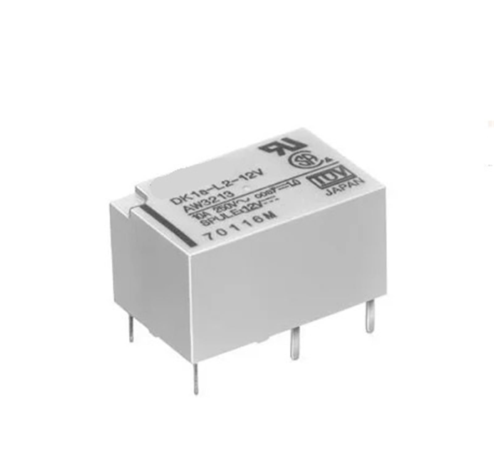 1 relé DK1A-L2-12V AW3213 12 V CC 12 V CC 5 pines