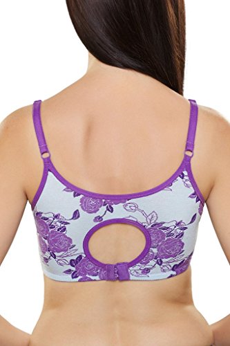 Image of Inner Sense Organic Cotton Bamboo Nursing Bra for Women I Non Padded Feeding Bra with Keyhole Back Design and Wire Free I Maternity Innerwear with Full Coverage