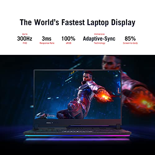 ROG Strix Scar 15 (2021) Gaming Laptop 15.6" 300Hz IPS FHD, NVIDIA GeForce RTX 3080, AMD Ryzen 9 5900HX, 32GB DDR4, SSD da 1TB, Windows 10 Home, G533QS-DS98 - Notebook - Immagine 3