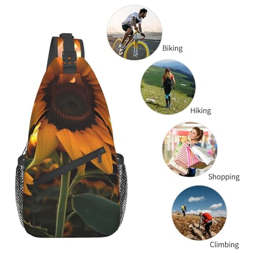 Bolso cruzado de pecho estilo sling bolsa deportiva negra miniatura 6