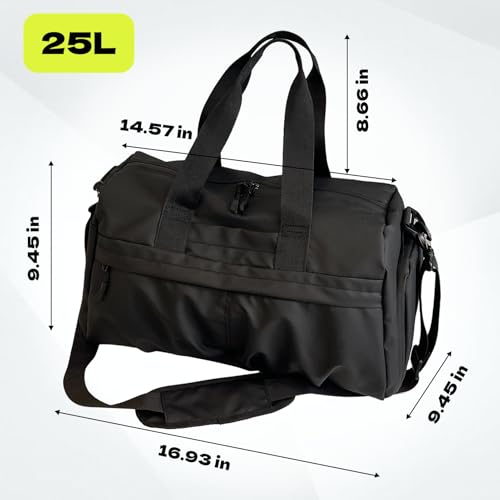 Duffle Bag for Travel and Sport - Gym Bags for Men with Shoe Compartment, Weekender Bags for Women to Carry On4