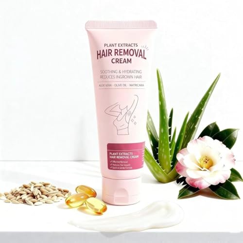 Image of 3.5OZ Full Body Hair Removal Cream for women on Arms, Legs, Underarm, Bikini with Aloe, Ceramides, Hyaluronic Acid & Niacinamide | Soothing, Gentle, Fresh, Slow Regrowth,No Dark Spots, Sensitive Skin