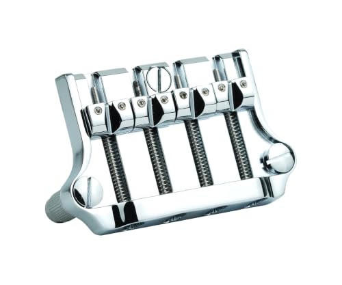 guyker 3-Point 4 String Bass Bridge, Bass Bridge Tailpiece Replacment Part for Electric Bass Guitar...