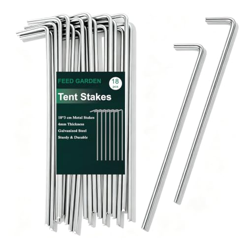 FEED GARDEN 7 Inch Tent Stakes 18 Pack Yard Inflatable...