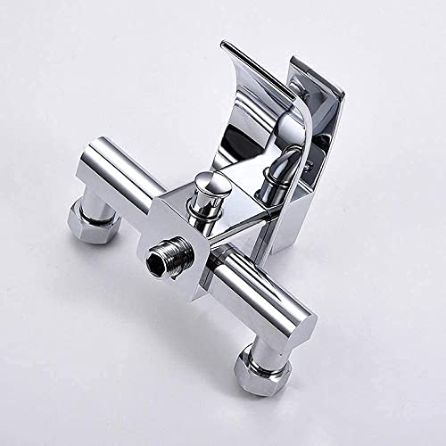 Ensemble de douche baignoire robinet de bain cascade mural eau chaude froide - 6