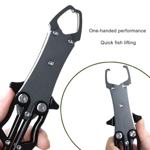Pinzas de labios de pescado con alicates de pesca plegables de aluminio 4