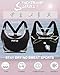 RUNNING GIRL Sports Bras for Women, Molded Cup High Impact Black Sports Bra Workout Bras for Women High Support Racerback(WX3046 Black M)