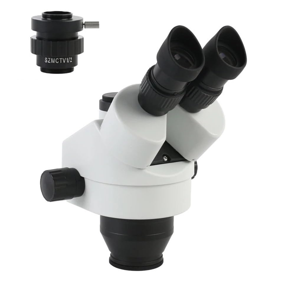 Osservazione al microscopio Microscopio stereo trinoculare simulfocale 7X-45X WF10X/20MM Oculare SZMCTV1/2 Diottria regolabile