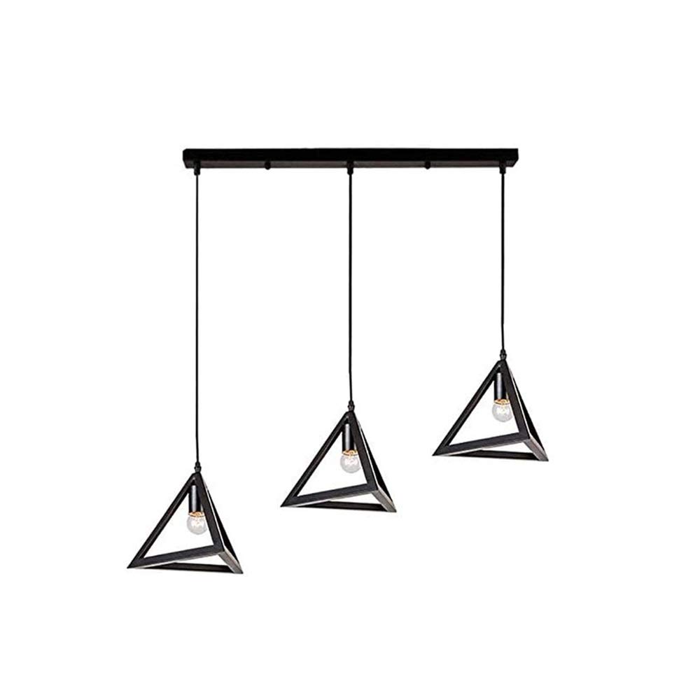 Lustre de plafond d'étude haut de gamme en métal noir avec éclairage LED décoratif